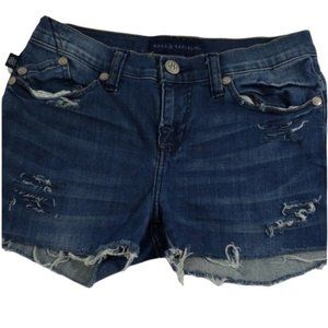 ROCK & REPUBLIC CUT OFF JEAN SHORTS DISTRESSED